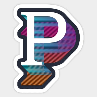 Letter P Sticker